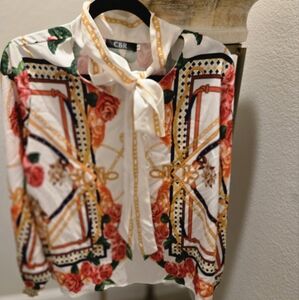 Ladies Print Top Size L